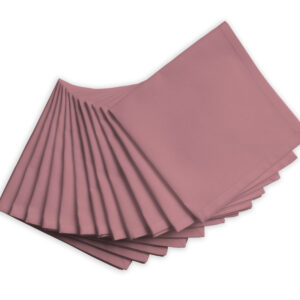 Dusty Rose Set of 12 Napkins