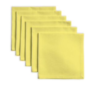 Lemon Yellow Set of 6 Napkins