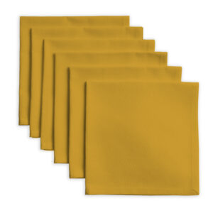 Golden Yellow Set of 6 Napkins