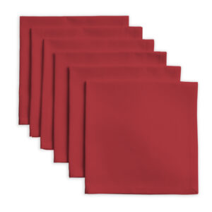Reddish Brown Set of 6 Napkins