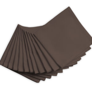 Muddy  Brown Set of 12 Napkins
